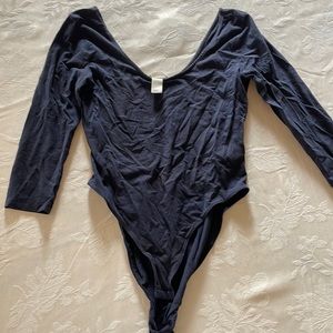 L navy bodysuit